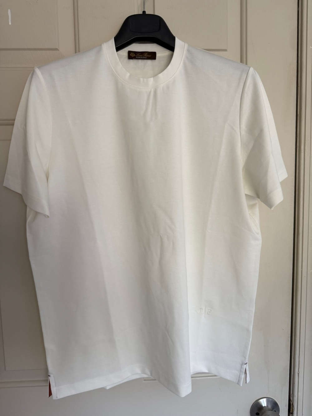 Loro Piana White Short Sleeve Crewneck Tee